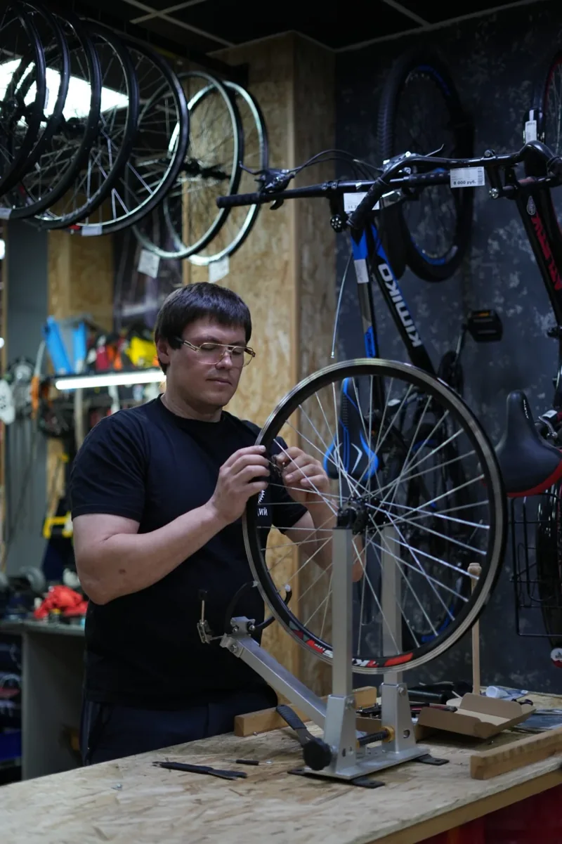 Работа с колесом на собственном сайте мастерской Alex-Bike