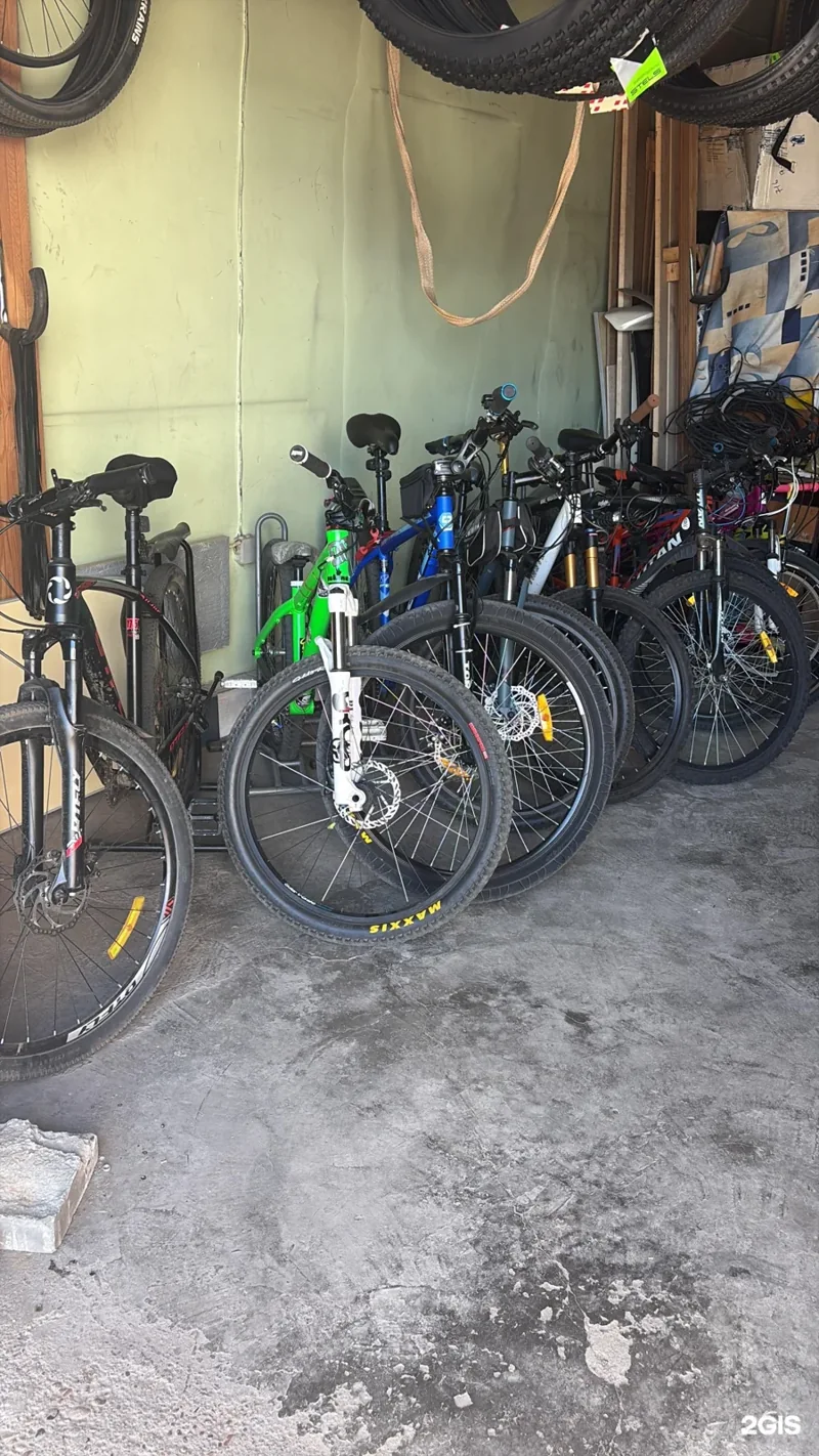 Помещение Bike Master с велосипедами и комплектующими
